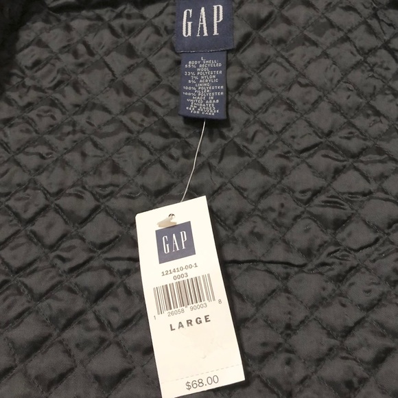 NWT - Gap Women’s Navy Wool Jacket w/Fur Collar- L - Picture 11 of 13